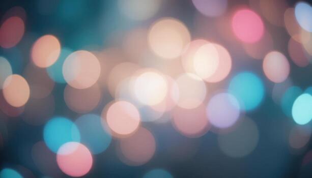 Colorful Bokeh Lights Create a Vibrant and Dreamy Atmosphere at an Evening Event photo