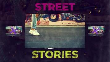 créer une récit comme fluide comme Danse avec une modèle cette flotteurs images, fusionne couleurs et enveloppements texte dans mouvement motion_graphic