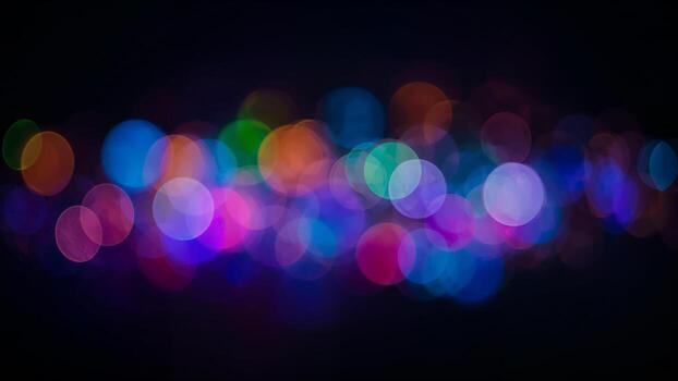 Vibrant Bokeh Lights in Soft Focus Creating an Atmosphere photo