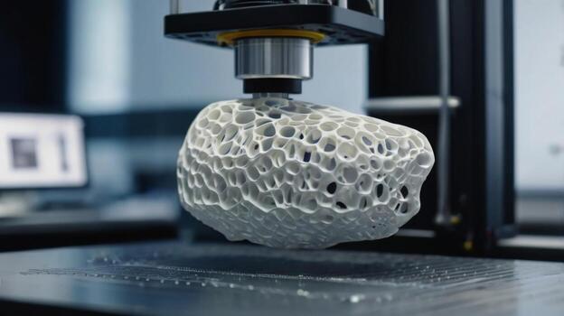 Advanced 3D Printing Technology Showcasing Innovative Design Concepts and Cutting-Edge Manufacturing Processes in Modern Industry photo