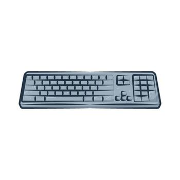 ilustración de un computadora teclado vector