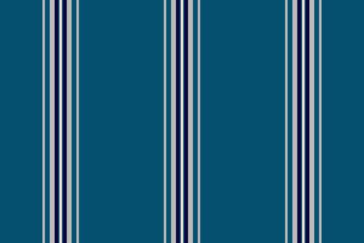 Oew seamless fabric, slim vertical pattern texture. Iestive background stripe textile lines in cyan and silver colors. vector