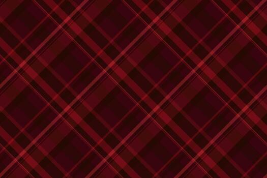 Curtain pattern check, checking tartan seamless texture. English plaid background fabric textile in dark and red colors. vector