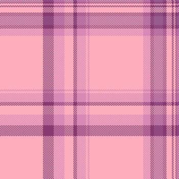 Soft pink tartan pattern. A pixelated, textured textile design thats both retro and modern. Great for backgrounds, fabrics, or digital art projects. vector