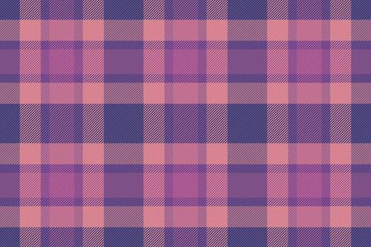 Front pattern tartan seamless, occupation textile texture. Herringbone background plaid check fabric in red and indigo colors. vector