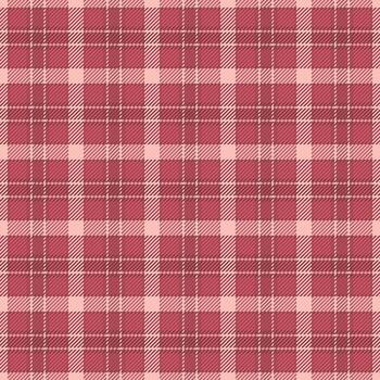 Old-fashioned fabric tartan, goose pattern seamless check. Linear textile background plaid texture in red and light colors. vector