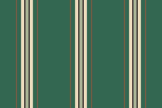 Elegant vertical stripe pattern. Green background with beige, black brown lines. Textile, fabric, design element. Suitable for wallpapers, backdrops, and more. vector