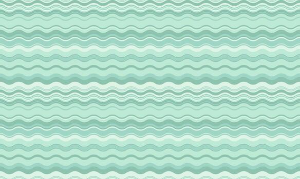 Serene teal and white wavy stripes create a calming, flowing pattern ideal for backgrounds, website designs, or textile prints. vector