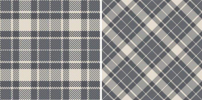Check tartan fabric of textile background pattern with a plaid texture seamless . Set in fall colors for tweed in modern fashion. vector