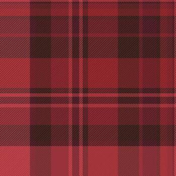 Red and dark plaid pattern. Seamless texture design element. Perfect for textile, background, fashion, or holiday themed projects. vector