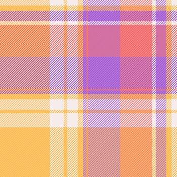 Linen fabric pattern plaid, greeting texture check. Styling background tartan textile seamless in amber and white colors. vector
