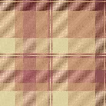 Styling check tartan fabric, age textile background texture. Femininity seamless plaid pattern in orange and red colors. vector