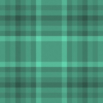 Classic teal tartan pattern with a herringbone texture. Ideal for backgrounds, textiles, designs and creative projects needing a sophisticated, cozy feel. vector