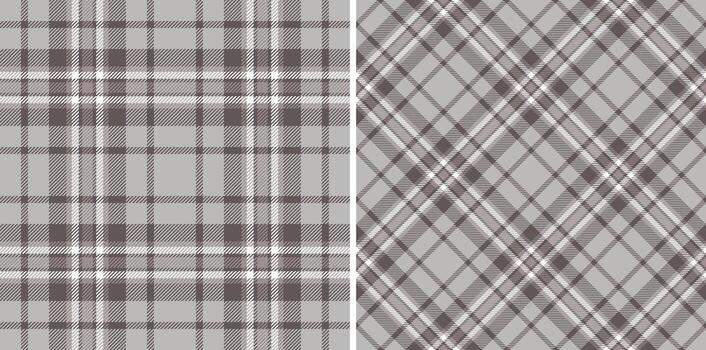 Elegant plaid patterns in muted tones, a versatile backdrop for fashion, textiles, and design projects. Seamless texture adds depth and style to any creative work. vector