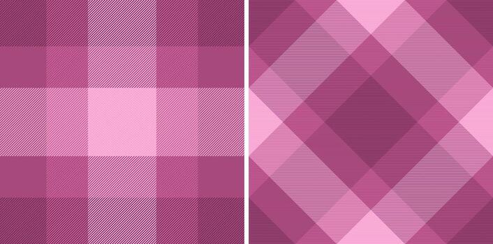 Elegant pink plaid pattern. Classic textile design for backgrounds, apparel, or web. Adds a cozy stylish touch to any project. Versatile timeless. vector