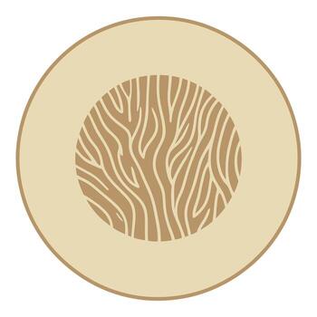 resumen madera grano modelo minimalista marrón circulo textura vector
