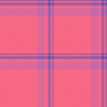 Vibrant tartan pattern with intersecting pink, purple, and blue lines. A versatile texture suited for backgrounds, textiles, or festive designs. vector