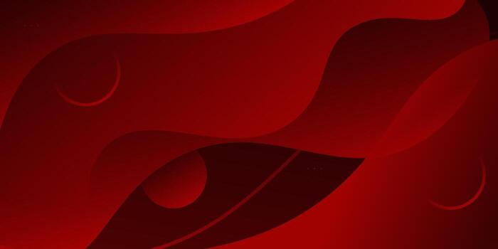 Red abstract wave graphic design vector