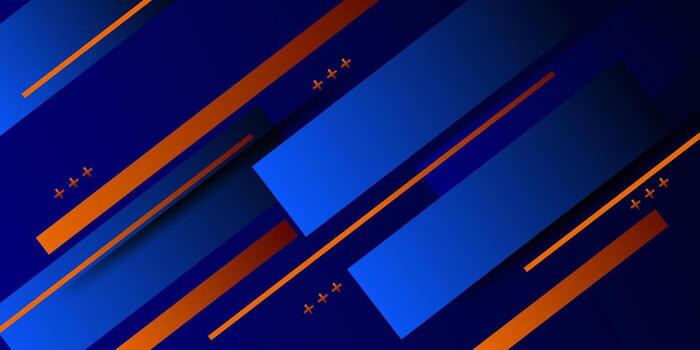 moderno resumen azul degradado diagonal con naranja líneas en un sencillo texturizado modelo antecedentes. eps10 vector