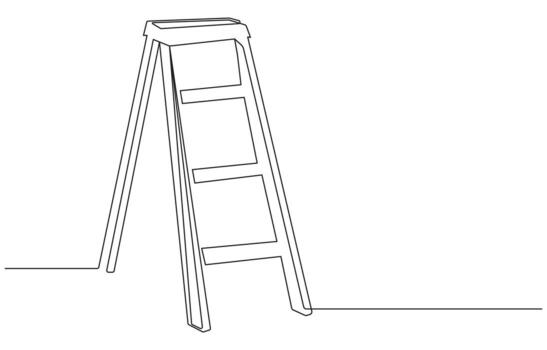 structure for climbing up. Continuous line drawing. vector