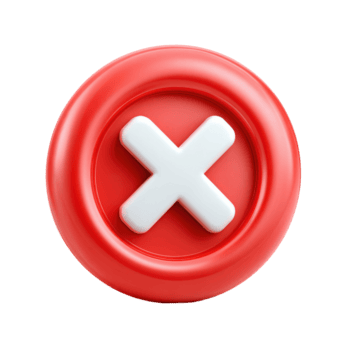 vibrerande röd annullera ikon i modern stil för användare gränssnitt tillämpningar och grafisk mönster png