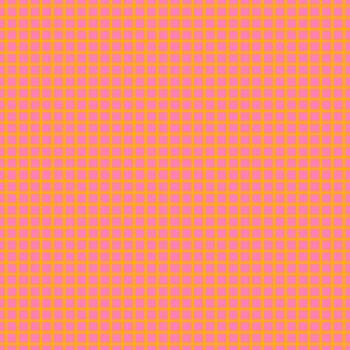 Squared pink grid on red background, seamless pattern. Traditional square gingham background. Checked wallpaper print vector