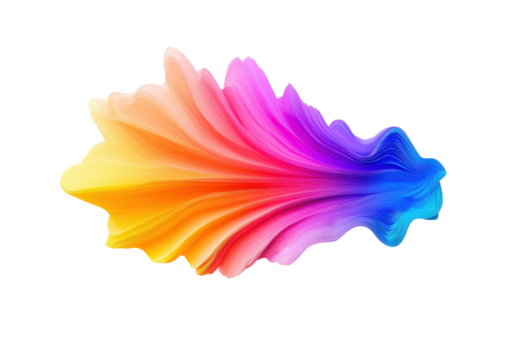 A vibrant abstract digital artwork features flowing, multicolored wave with hues of pink, blue, orange, and yellow, creating dynamic and energetic visual effect png