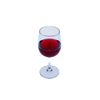 A glass of red wine stands elegantly against transparency background, showcasing its rich color and clarity. simplicity of setting highlights wine deep hue and inviting appearance png