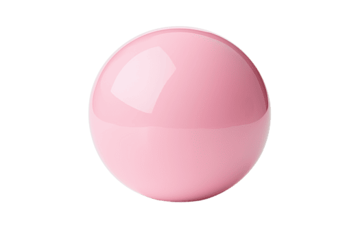 en skinande rosa sfär med slät yta och reflekterande höjdpunkter, isolerat på genomskinlighet bakgrund. sfär glansig Avsluta och vibrerande Färg göra den visuellt slående png