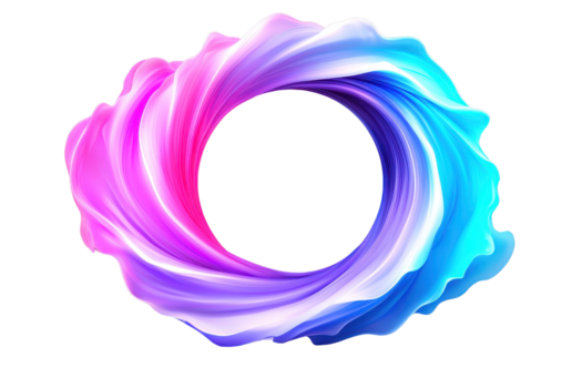 un vibrante remolino de rosa, púrpura, y azul colores formas resumen circular forma, creando dinámica y energético visual efecto. degradado transiciones suavemente, dando sentido de movimiento y fluidez png