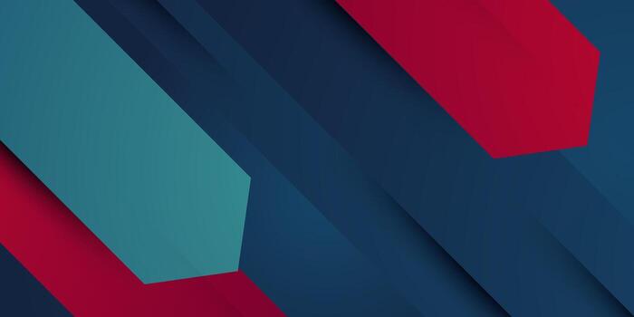 Abstract arrow concept background with dark blue and red color pattern design. Simple dynamic shapes element concept. vector