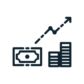 finanza crescita icona nel linea stile. Perfetto per app, siti web, ui ux, presentazioni, o infografica. modificabile illustrazione file con pulito design e moderno design. trasparente sfondo. png