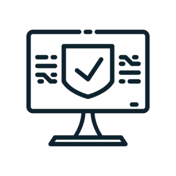 säkra systemet ikon i linje stil. perfekt för appar, webbplatser, ui ux, presentationer, eller infografik. redigerbar illustration fil med rena design och modern design. transparent bakgrund. png