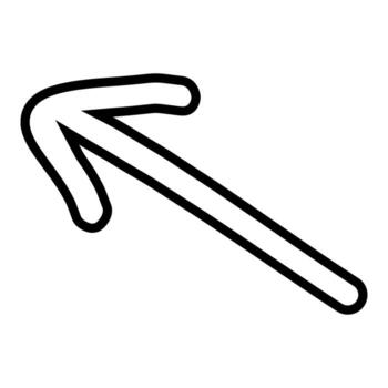 Arrow icon. Outline arrow icon for web design isolated on white background. vector