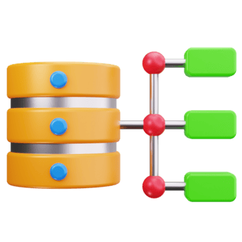 3d ícone dados estrutura sistema png