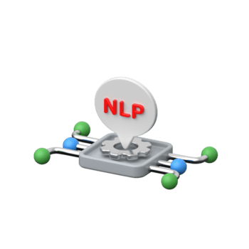 3d nlp chip icono representando natural idioma Procesando tecnología. png