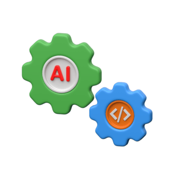 kreativt designad 3d stil illustration av ai kodning png