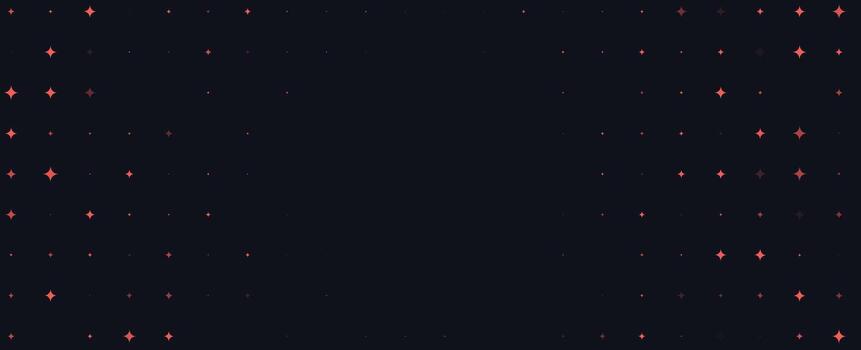 Star Border Background, Soft Coral Glow Stars On Dark With Center Copy Space, Minimal Night Sky Frame For Party, Branding, Social Media, Invitations, Posters, Web Headers. Illustration vector