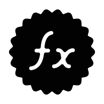 fx botón sólido icono símbolo de efecto para imagen edición diseño bueno para web o móvil aplicación vector