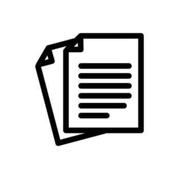 document outline icon design good for web or mobile app vector