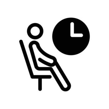 waiting room solid icon design good for web or mobile app vector