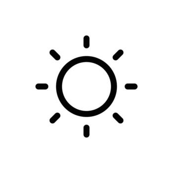 Brightness outline icon design good for web or mobile app vector