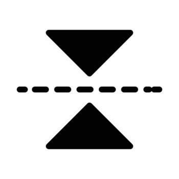 Vertical Flip solid icon design good for web or mobile app vector