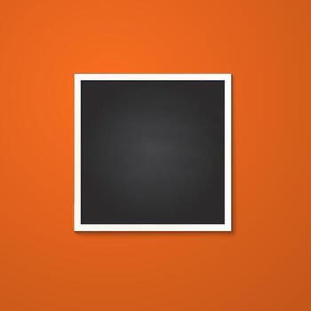 square frame isolated on red background vector