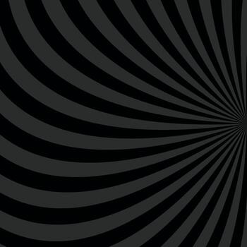 Psychedelic geometric abstract dark twirl burst background vector