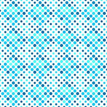 Seamless cyan geometrical circle pattern background design vector
