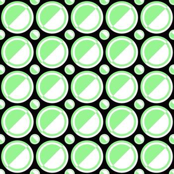 Geometrical seamless pattern - circle design background vector