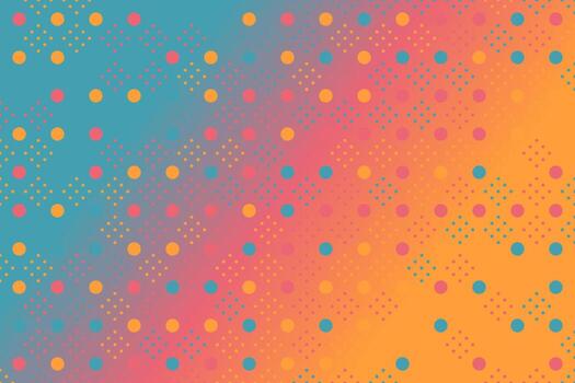 Abstract gradient dot pattern background - colorful design vector