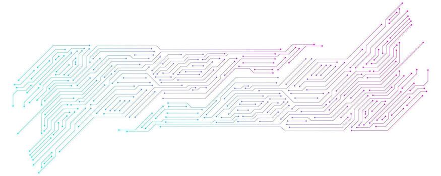 electrónico tecnología circuito tablero aislado en transparente antecedentes. tarjeta madre, comunicación y Ingenieria concepto vector