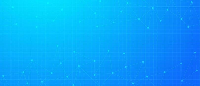 Blue Technology Background with Network Connection Dots and Lines. Big data and social network concept vector